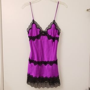 Victoria's Secret Satin and Lace Slip Dress